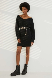 Answear Lab rochie culoarea negru, mini, mulata