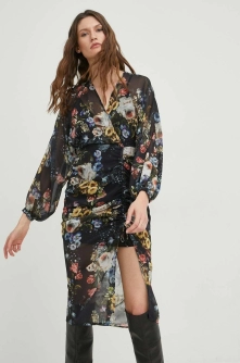 Answear Lab rochie culoarea negru, mini, mulata