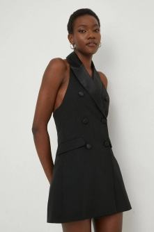Answear Lab rochie culoarea negru, mini, mulata