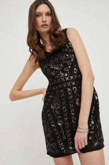 Answear Lab rochie culoarea negru, mini, mulata