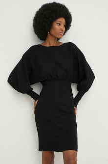 Answear Lab rochie culoarea negru, mini, mulata