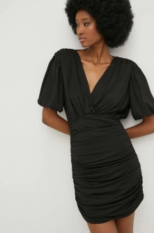 Answear Lab rochie culoarea negru, mini, mulata