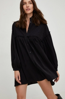 Answear Lab rochie culoarea negru, mini, oversize