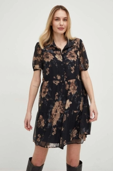 Answear Lab rochie culoarea negru, mini, oversize