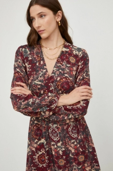 Answear Lab rochie culoarea rosu, maxi, evazati