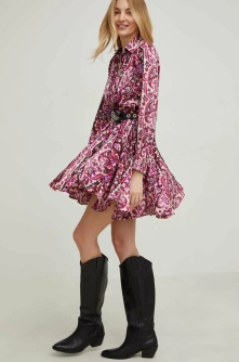 Answear Lab rochie culoarea rosu, mini, evazati