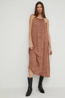 Answear Lab rochie culoarea turcoaz, midi, oversize