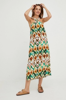 Answear Lab rochie culoarea verde, maxi, drept