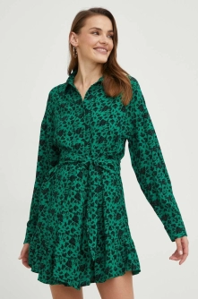 Answear Lab rochie culoarea verde, midi, drept