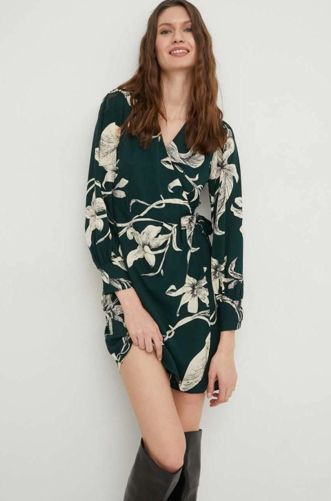 Answear Lab rochie culoarea verde, mini, drept