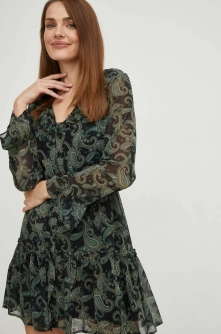 Answear Lab rochie culoarea verde, mini, evazati