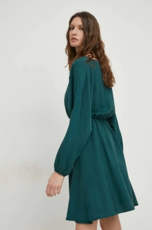 Answear Lab rochie culoarea verde, mini, evazati