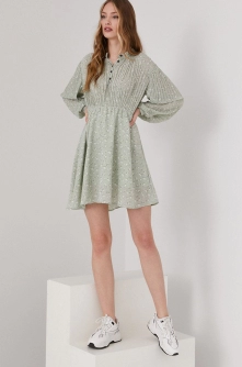 Answear Lab Rochie culoarea verde, mini, model drept