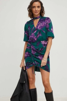 Answear Lab rochie culoarea verde, mini, mulata