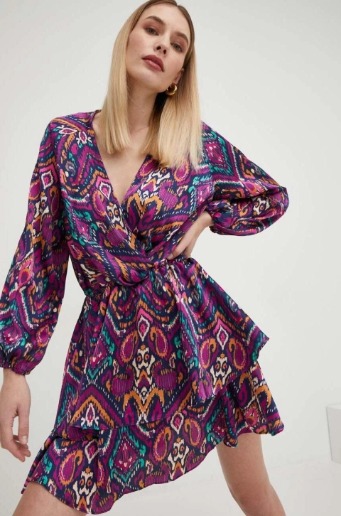 Answear Lab rochie culoarea violet, mini, evazati