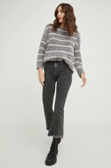 Answear Lab rochie din lana culoarea gri, mini, drept