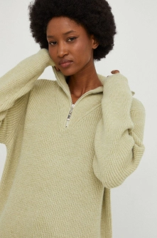 Answear Lab rochie din lana culoarea turcoaz, mini, drept