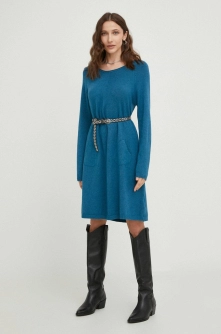 Answear Lab rochie din lana mini, drept
