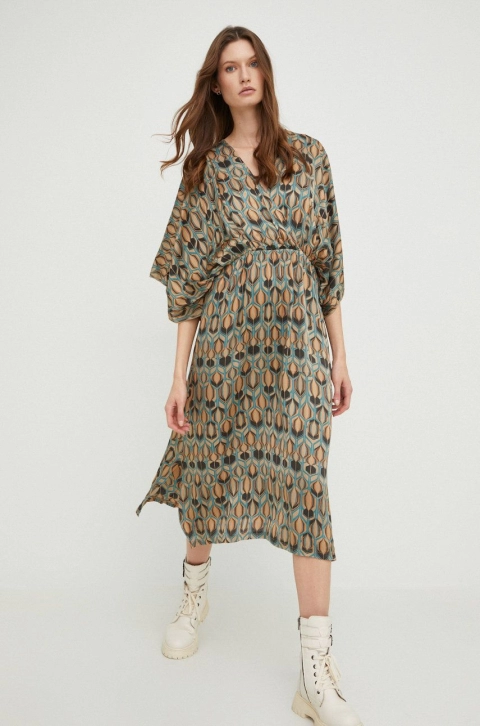 Answear Lab rochie midi, evazati