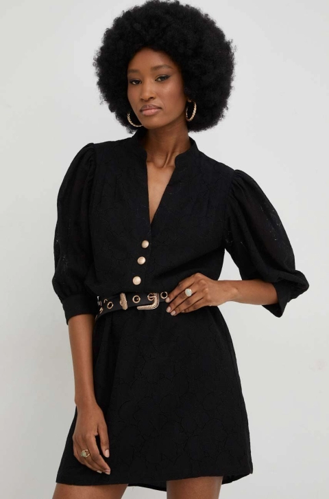 Answear Lab rochie x colecția limitată SISTERHOOD culoarea negru, mini, drept