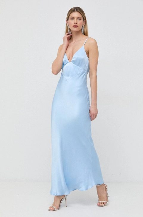 Bardot rochie maxi, evazati