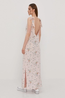 Billabong Rochie culoarea roz, maxi, model drept