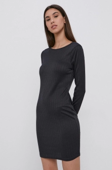 Brave Soul Rochie culoarea gri, mini, model drept