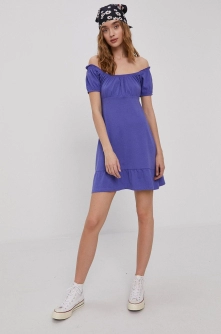Brave Soul Rochie culoarea violet, mini, evazata