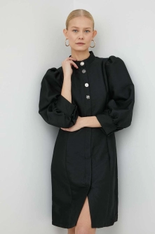 Bruuns Bazaar rochie Jonquil Brooklyn culoarea negru, mini, drept