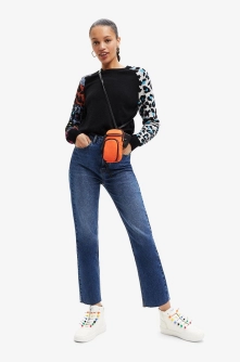 Desigual jeansi femei , high waist