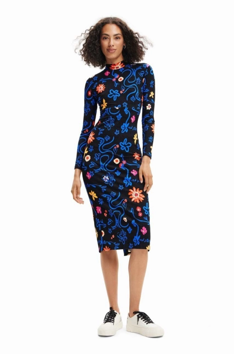 Desigual rochie midi, mulata