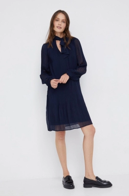 Dkny Rochie culoarea albastru marin, mini, model drept