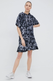 Dkny rochie din bumbac culoarea negru, mini, oversize