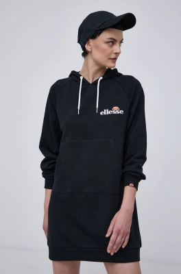 Ellesse Rochie culoarea negru, mini, model drept