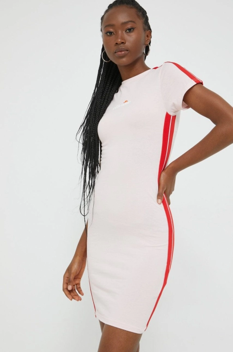 Ellesse rochie culoarea roz, mini, mulata