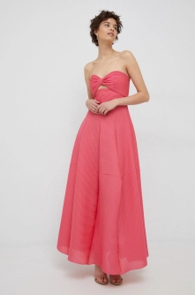 Emporio Armani rochie culoarea roz, maxi, mulata