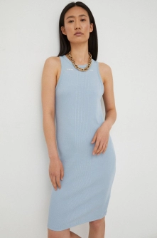G-Star Raw rochie din bumbac mini, mulata