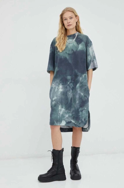 G-Star Raw rochie din bumbac mini, oversize