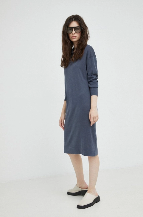 G-Star Raw rochie din lana mini, oversize