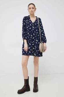 GAP rochie culoarea albastru marin, mini, evazati