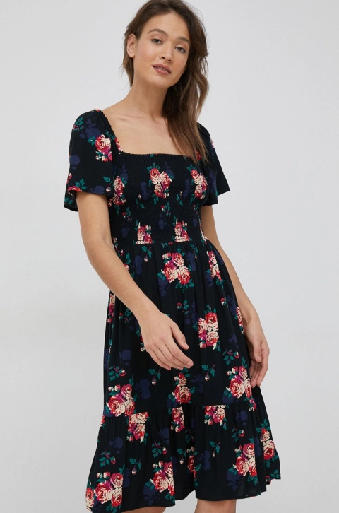 GAP rochie culoarea negru, mini, evazati