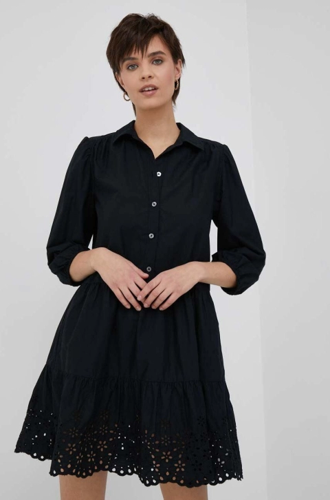 GAP rochie culoarea negru, mini, evazati