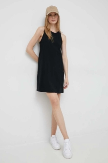 GAP rochie din bumbac culoarea negru, mini, oversize