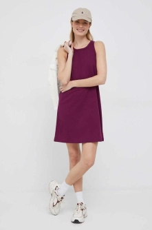 GAP rochie din bumbac culoarea violet, mini, mulata