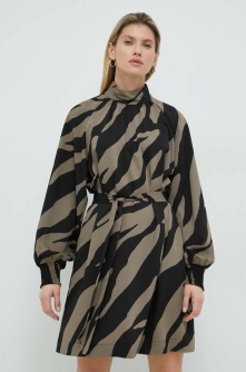 Gestuz rochie culoarea negru, mini, oversize