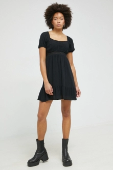 Hollister Co. rochie culoarea negru, mini, evazati