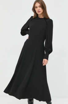 Ivy Oak rochie culoarea negru, maxi, drept