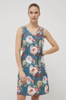 Jack Wolfskin rochie culoarea verde, mini, drept