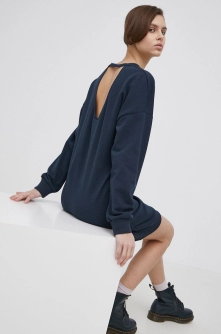 JDY rochie culoarea albastru marin, mini, drept