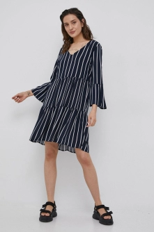 JDY rochie culoarea albastru marin, mini, evazati